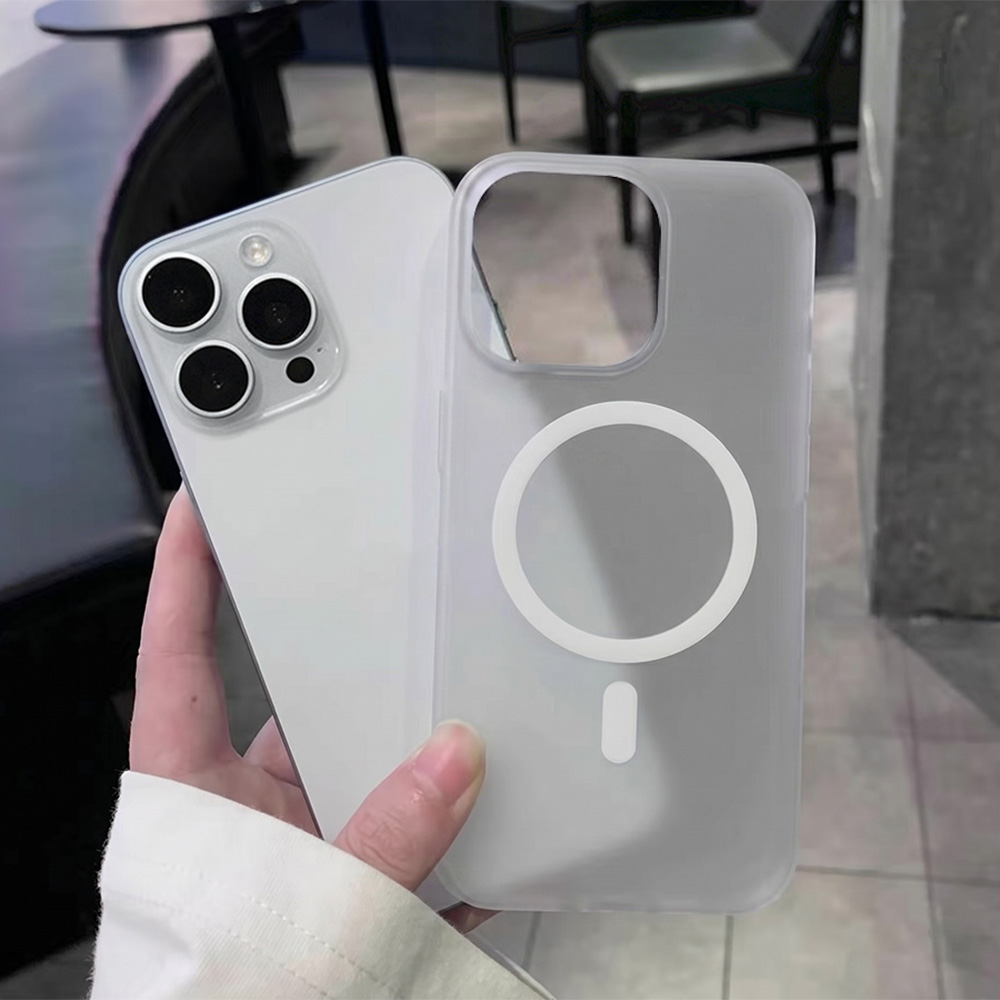 Ring Stand Case - เคสโทรศัพท์แม่เหล็กบางเฉียบแบบนุ่มสำหรับ iPhone 17 Pro Max 16