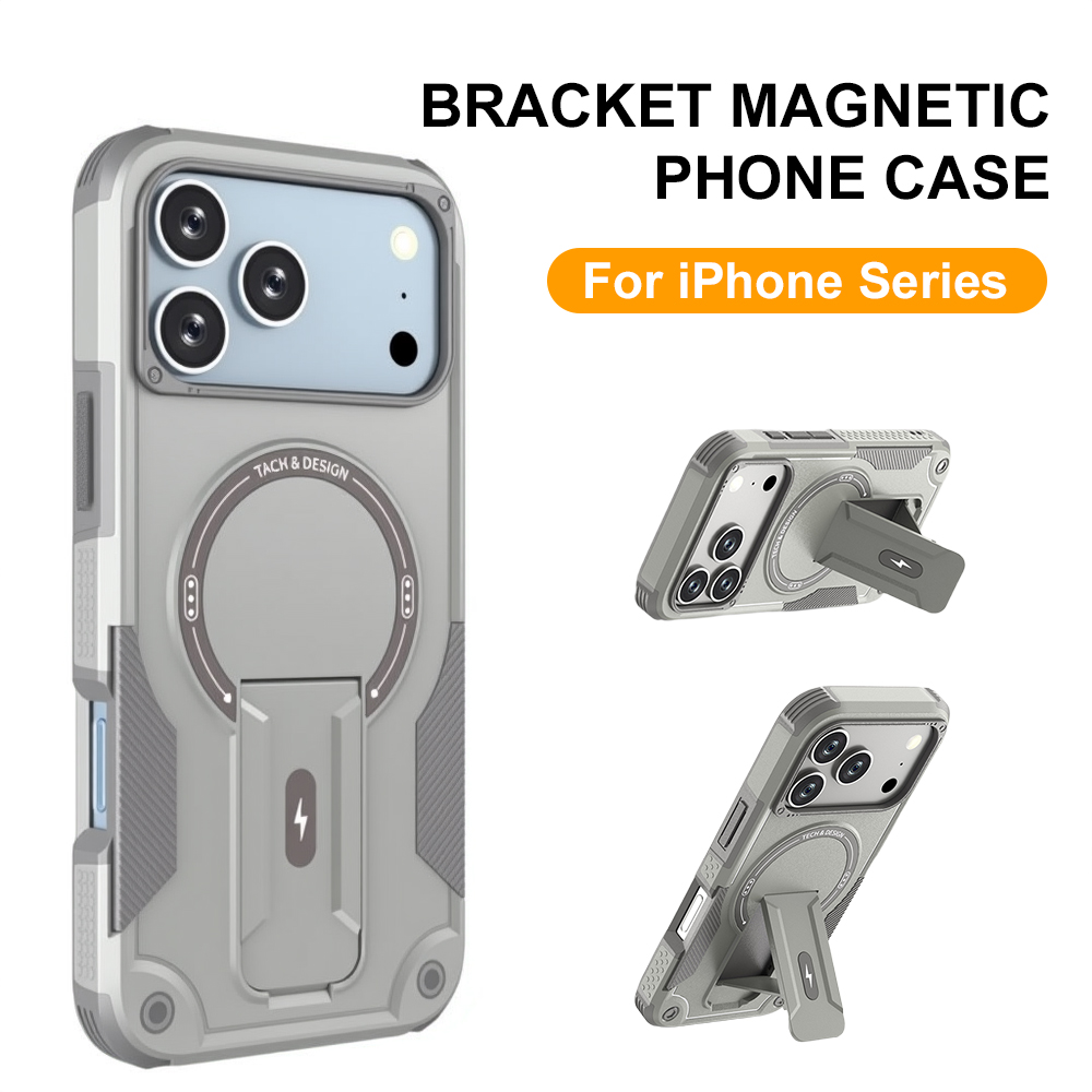 Ring Stand Case - เคสแม่เหล็กกันกระแทกสำหรับ iPhone 17 Pro Max 16