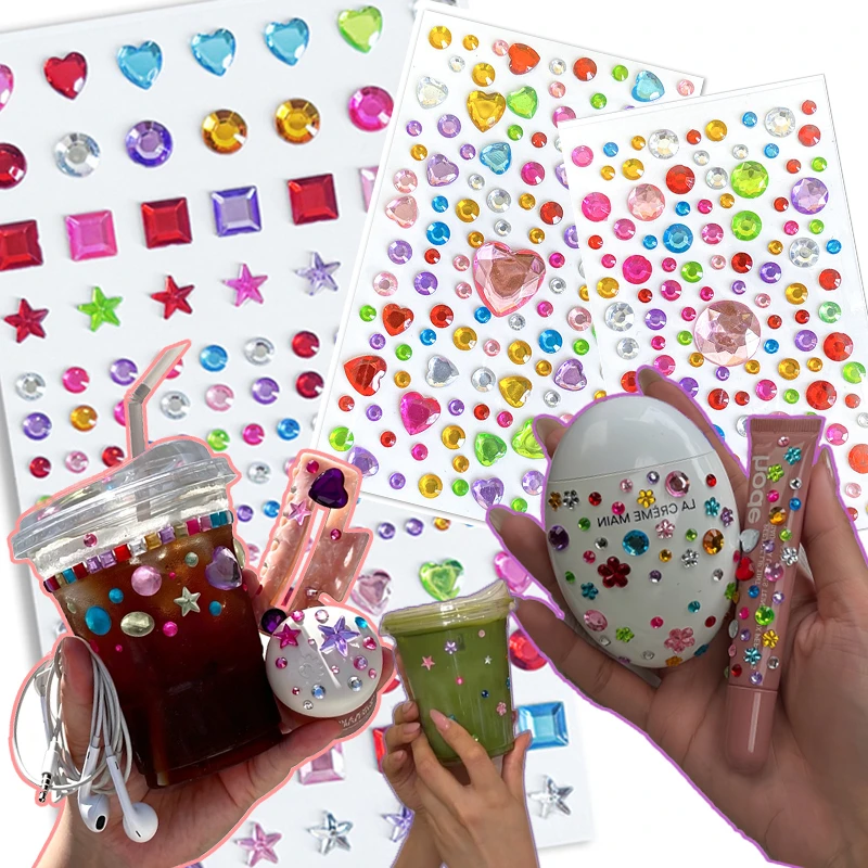 Phone Cases Viral - สติกเกอร์คริสตัลเพชรติดเองแบบ DIY ยอดนิยมสำหรับตกแต่งเคสโทรศัพท์ กระเป๋า เครื่องสำอาง ใบหน้าสัตว์เลี้ยง