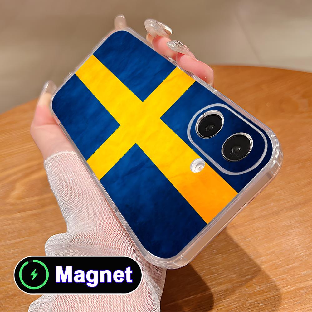 Phone Cases Sweden - เคสโทรศัพท์ลายธงชาติสวีเดนสำหรับ iPhone 17 16 15 14