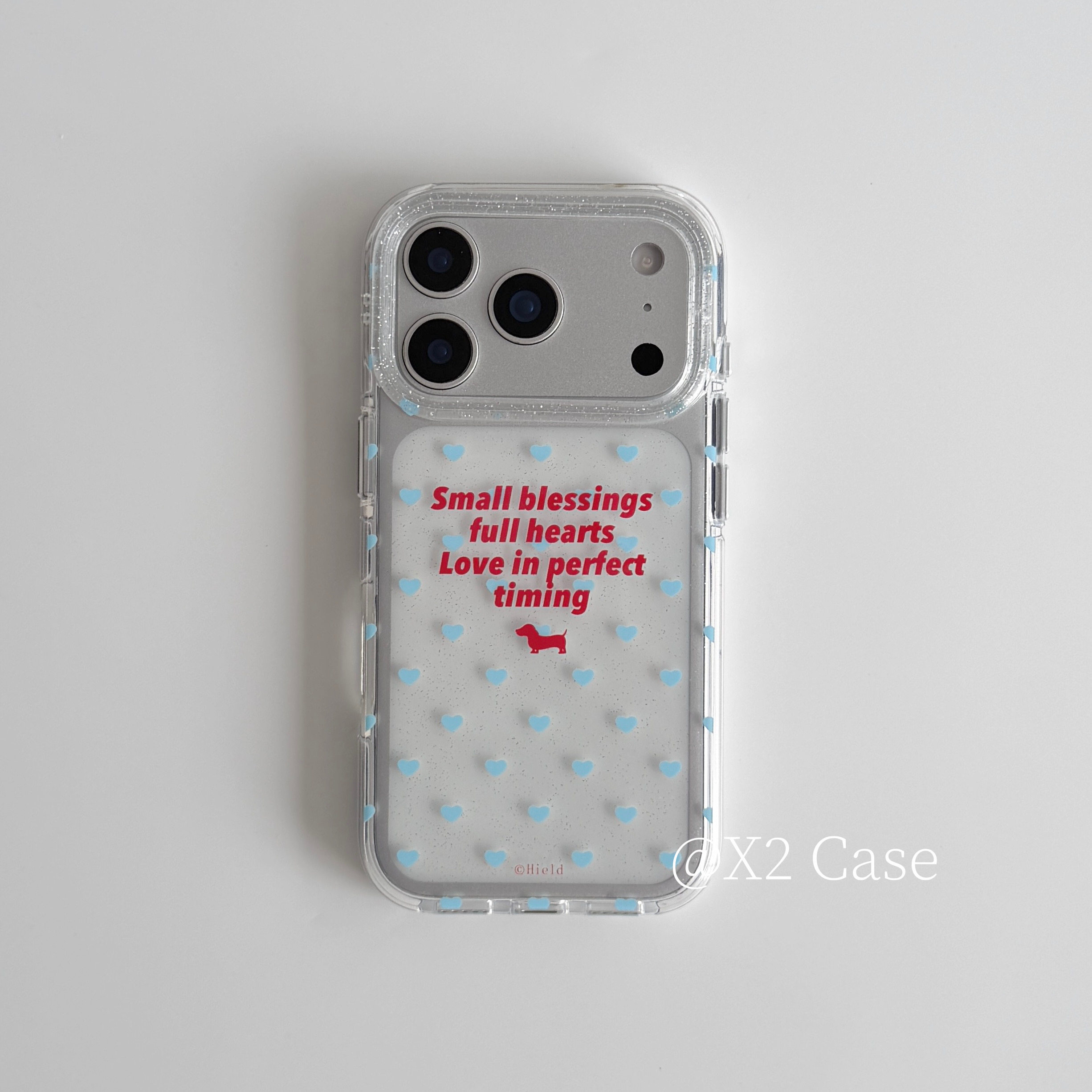 Phone Cases Cool Girl - เคสโทรศัพท์ Ins Blue Love English Shining