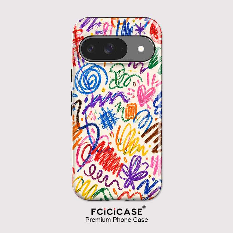 Google Pixel 9 Pro - เคสโทรศัพท์ลายศิลปะ Fcicicase สำหรับ Google Pixel 10A