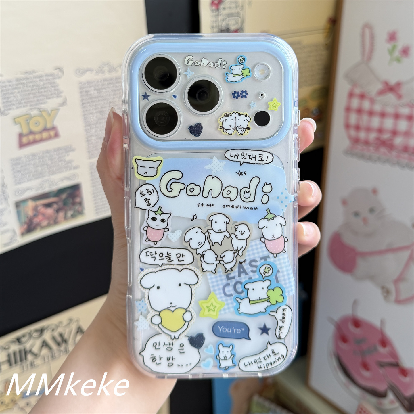 Phone Cases Cool Girl - เคสโทรศัพท์ลายสุนัขหัวโตสไตล์เกาหลี Y2K สำหรับ iPhone 18 11