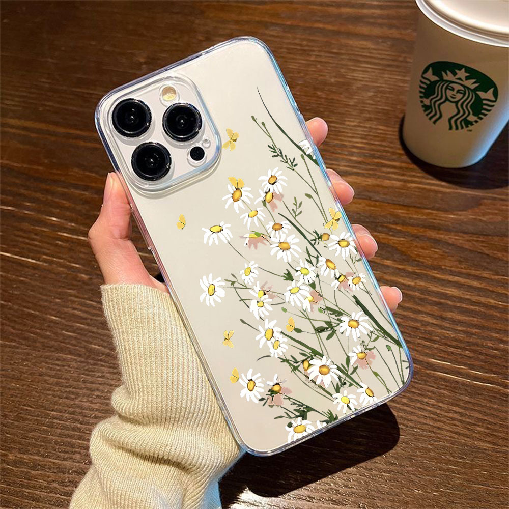 Phone Cases For Iphone 17 - เคสโทรศัพท์ลายดอกเดซี่ใหม่ สำหรับ iPhone 13 12 Mini