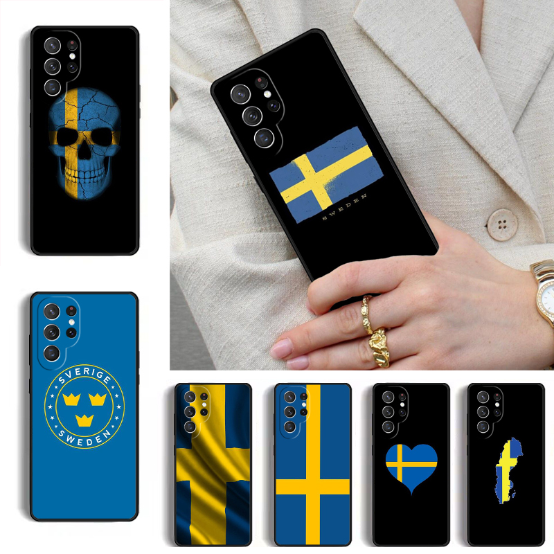 Phone Cases Sweden - เคสโทรศัพท์ลายธงชาติสวีเดนสำหรับซัมซุงกาแล็กซี่ S26 S25 อัลตร้า S24 S23