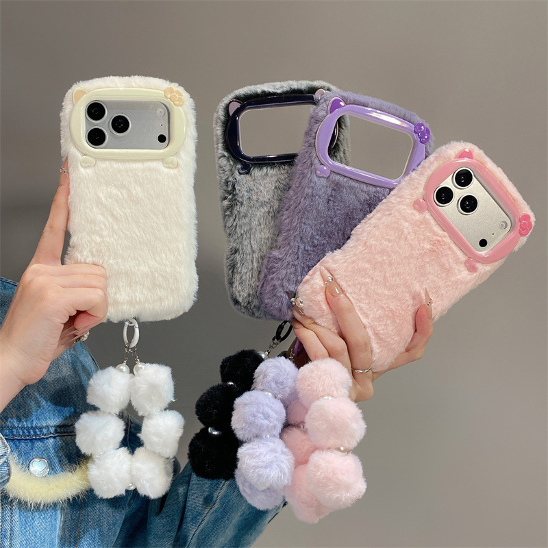 Phone Cases For Iphone 17 - เคสโทรศัพท์ขนเฟอร์สีพื้นสุดหรู สำหรับ iPhone 17 Air 16
