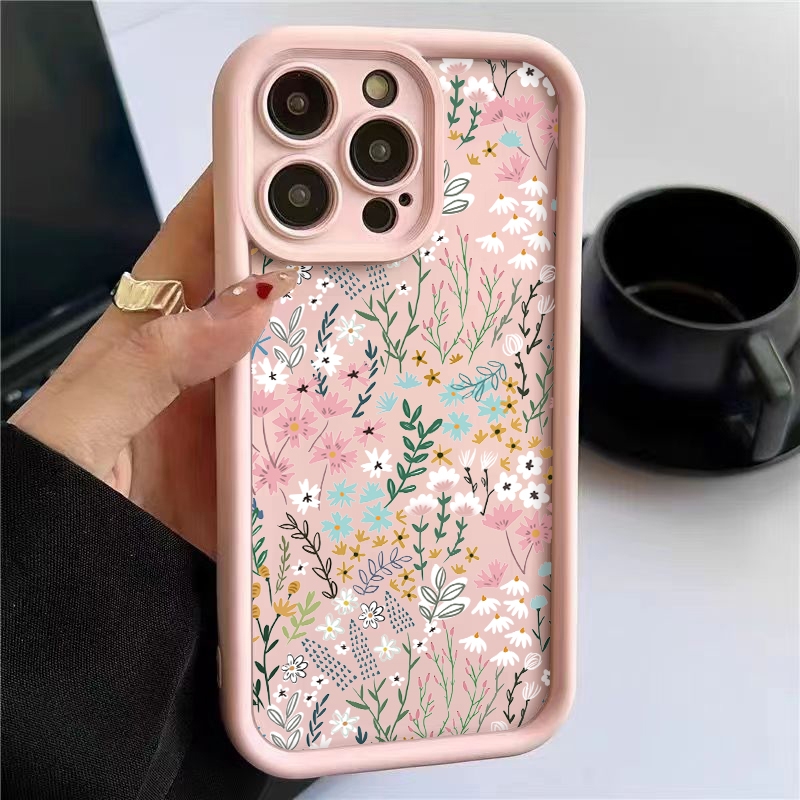 Phone Cases Pink - เคสไอโฟนลายดอกไม้สีชมพู สำหรับ Xiaomi Redmi Note 14