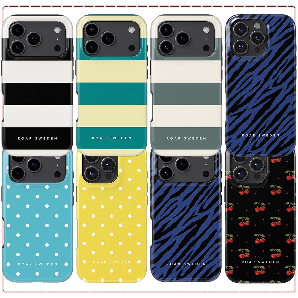 Phone Cases Sweden - เคสโทรศัพท์ Roar Sweden Blue Polka สำหรับ