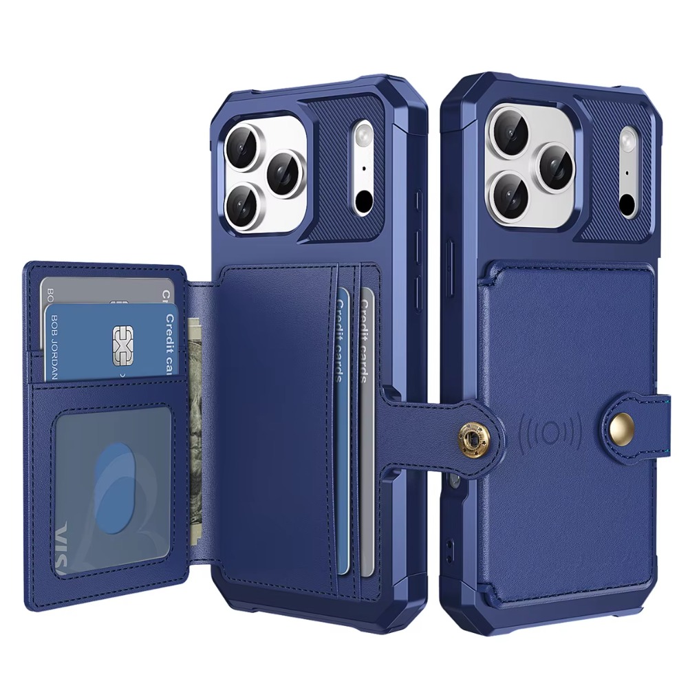 Phone Cases Rubber - เคสโทรศัพท์แบบกระเป๋าใส่บัตรสำหรับ Apple iPhone 18 17 Air