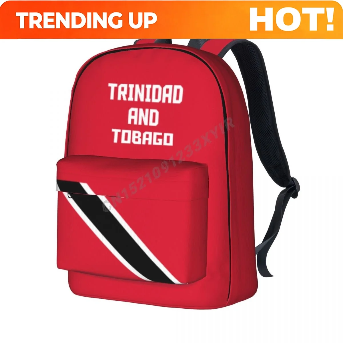 Phone Cases Trinidad - กระเป๋าแบบกำหนดเอง กระเป๋าเป้สะพายหลังสำหรับทุกเพศ ลายธงชาติตรินิแดดและโตเบโก กระเป๋านักเรียน กระเป๋าสะพายข้าง กระเป๋าใส่แล็ปท็อป