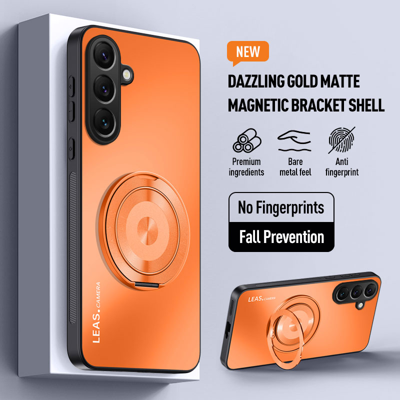 Ring Stand Case - เคสโทรศัพท์แบบมีขาตั้งแม่เหล็กสำหรับ Samsung Galaxy S26 Ultra S25