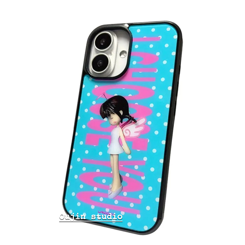 Phone Cases Cool Girl - เคสโทรศัพท์ลายจุดสไตล์เกาหลีสำหรับ iPhone 18 Pro Max 17
