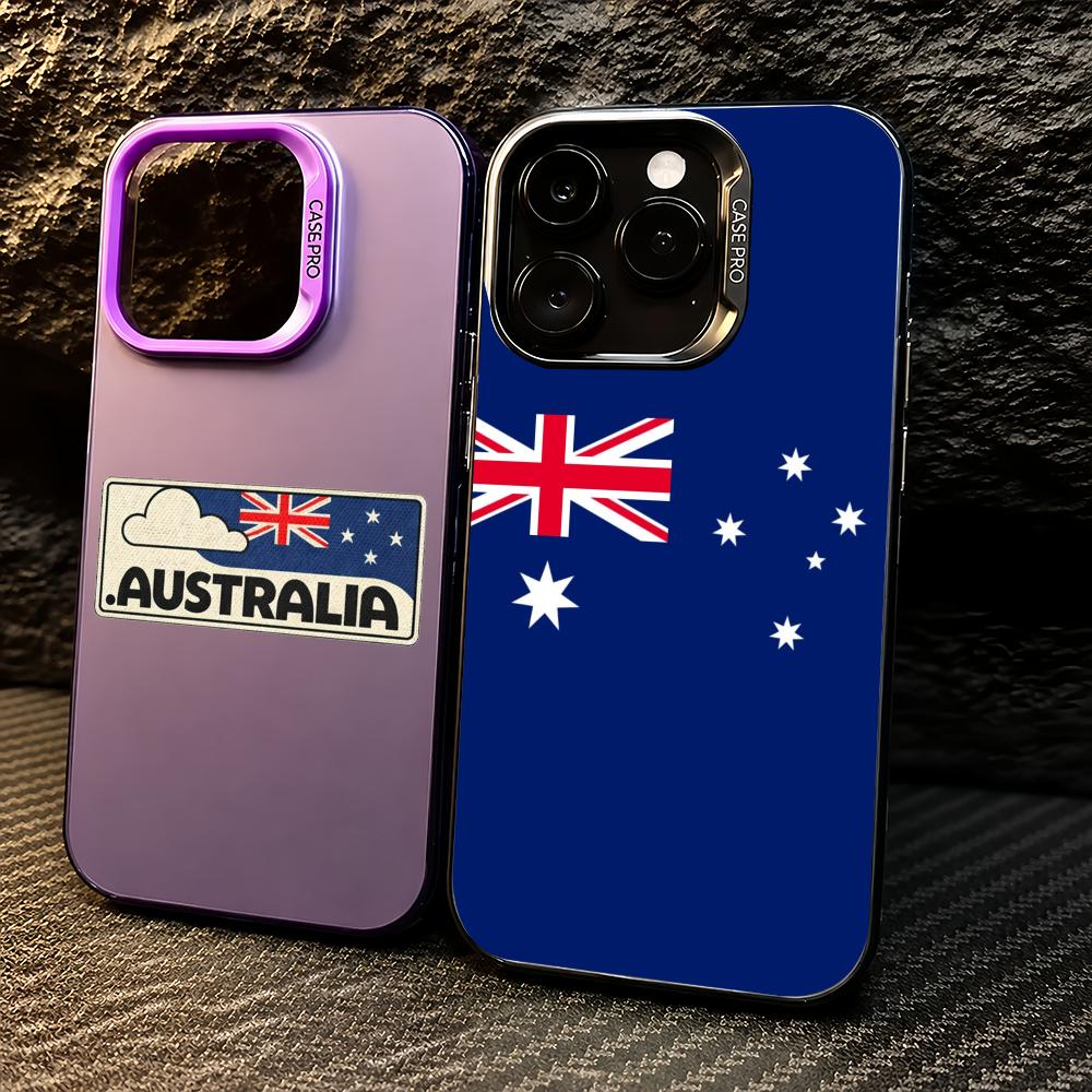 Phone Cases Australia - เคสโทรศัพท์ลายธงชาติออสเตรเลียสำหรับ iPhone 11/12/13/14/15/16/17 Pro Max เคส
