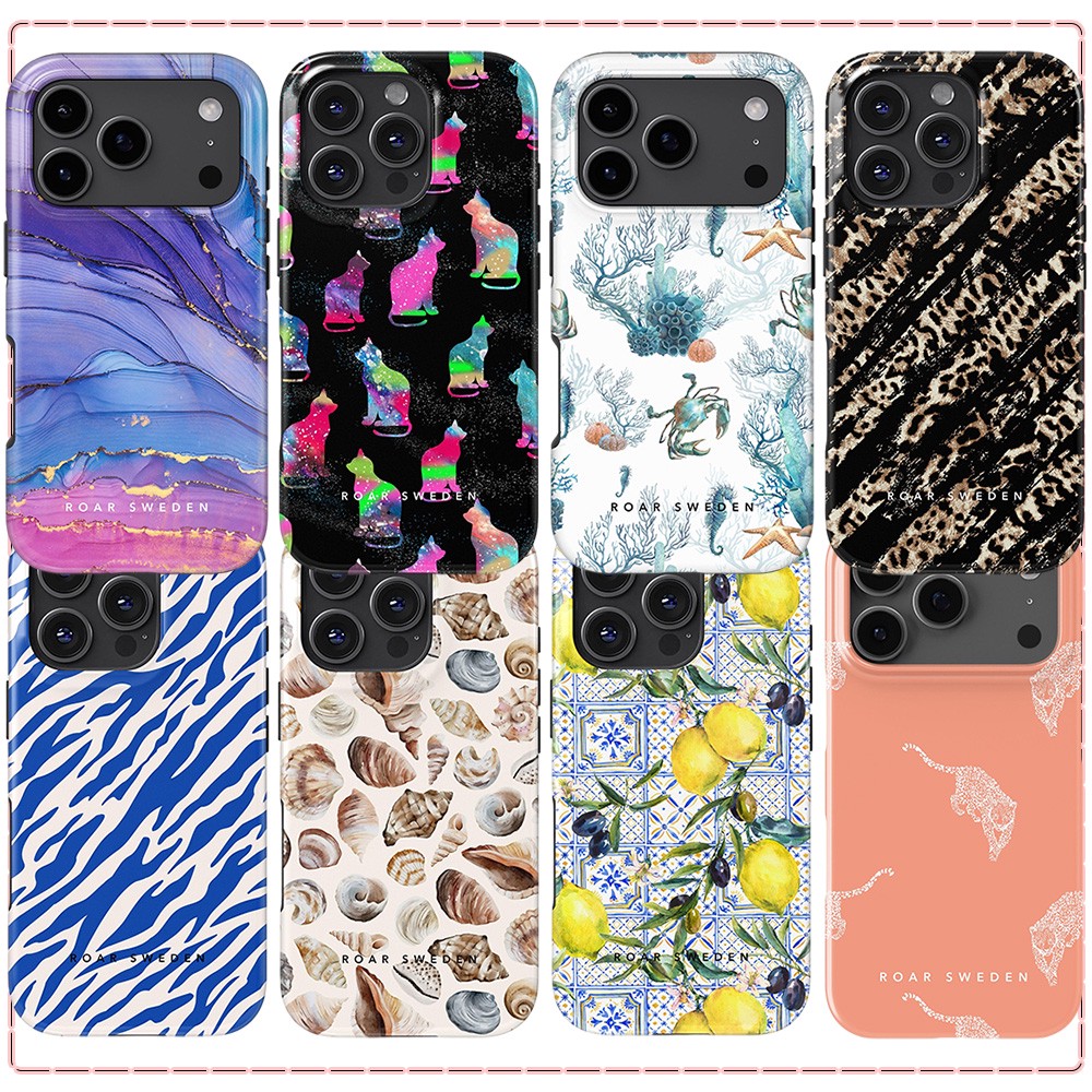 Phone Cases Sweden - เคสโทรศัพท์ลายหินอ่อนสีม่วง Roar Sweden สำหรับ Samsung Galaxy