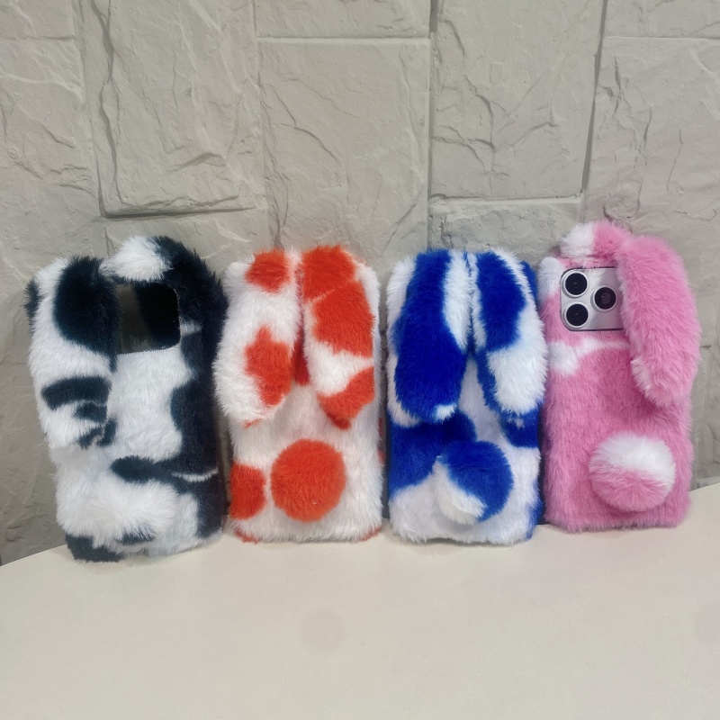 Phone Cases For Iphone 17 - เคสโทรศัพท์ลายกระต่ายน่ารัก ขนปุย สำหรับ iPhone 17 16