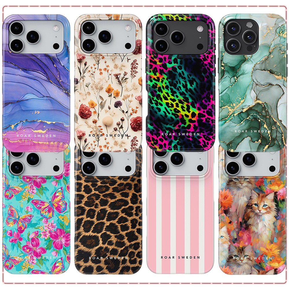Phone Cases Sweden - เคสโทรศัพท์ลายทางสีชมพู Roar Sweden สำหรับ Samsung Galaxy