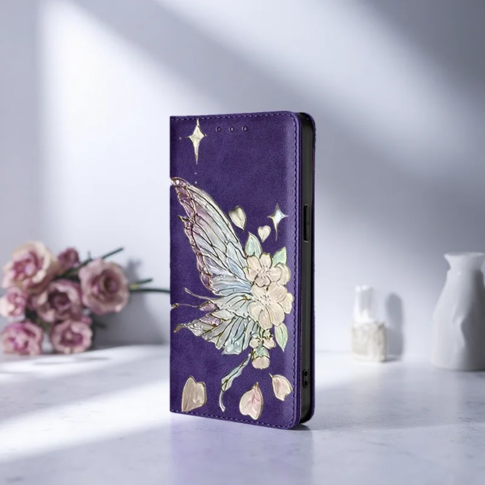 Flip Leather Case - เคสหนังพับแม่เหล็กแบบมีสีสัน สำหรับ Samsung Galaxy S26 Ultra