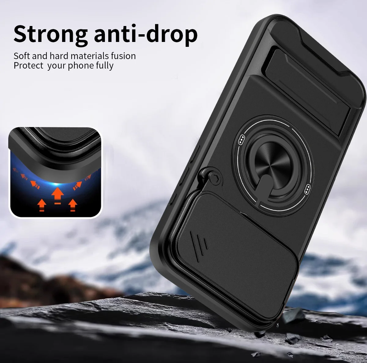 เคสโทรศัพท์แม่เหล็กสำหรับ iPho - Ring Stand Case บทวิจารณ์และราคา