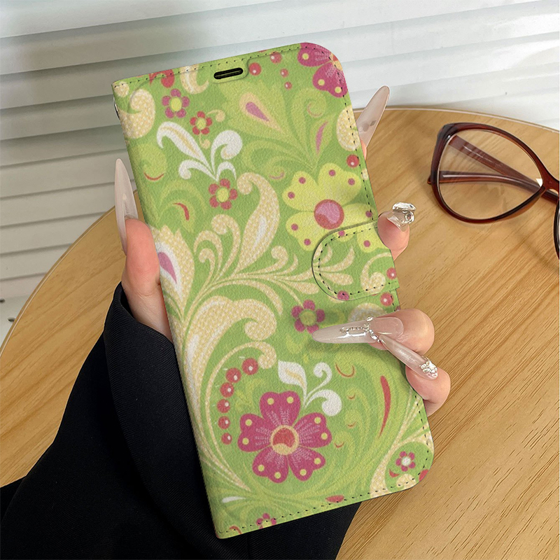 เคสโทรศัพท์หนังเทียมลายเถาวัลย - Flip Leather Case บทวิจารณ์และราคา