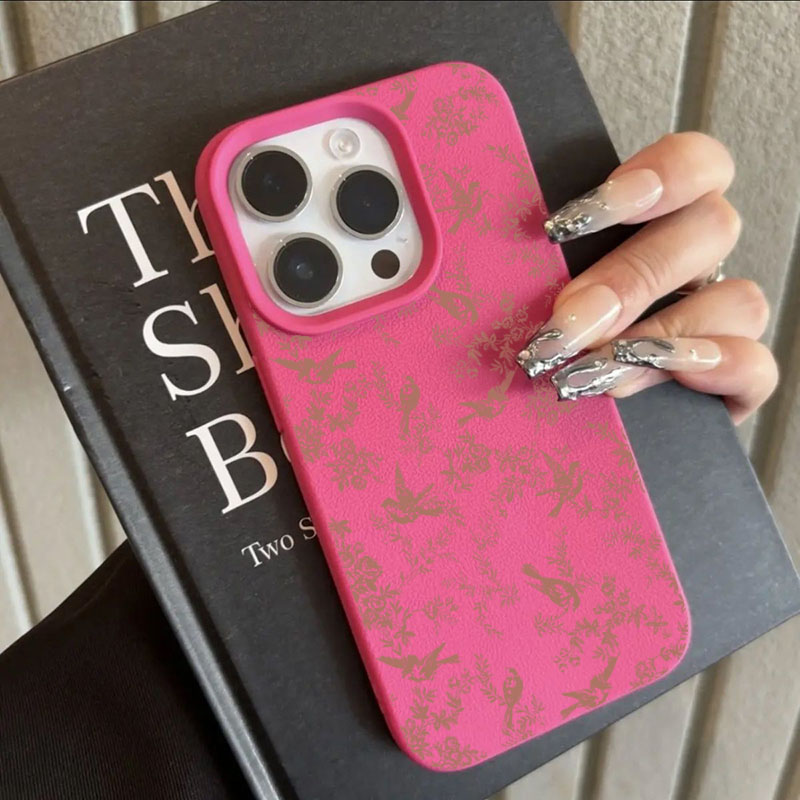 เคสโทรศัพท์ซิลิโคนลายลิ้นจี่ดอ - Phone Cases Pink บทวิจารณ์และราคา