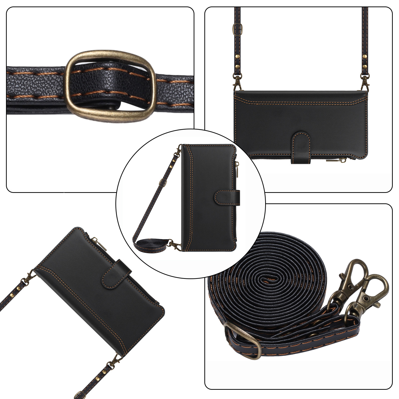 เคสโทรศัพท์แบบพับได้หนัง PU สำ - Flip Leather Case บทวิจารณ์และราคา