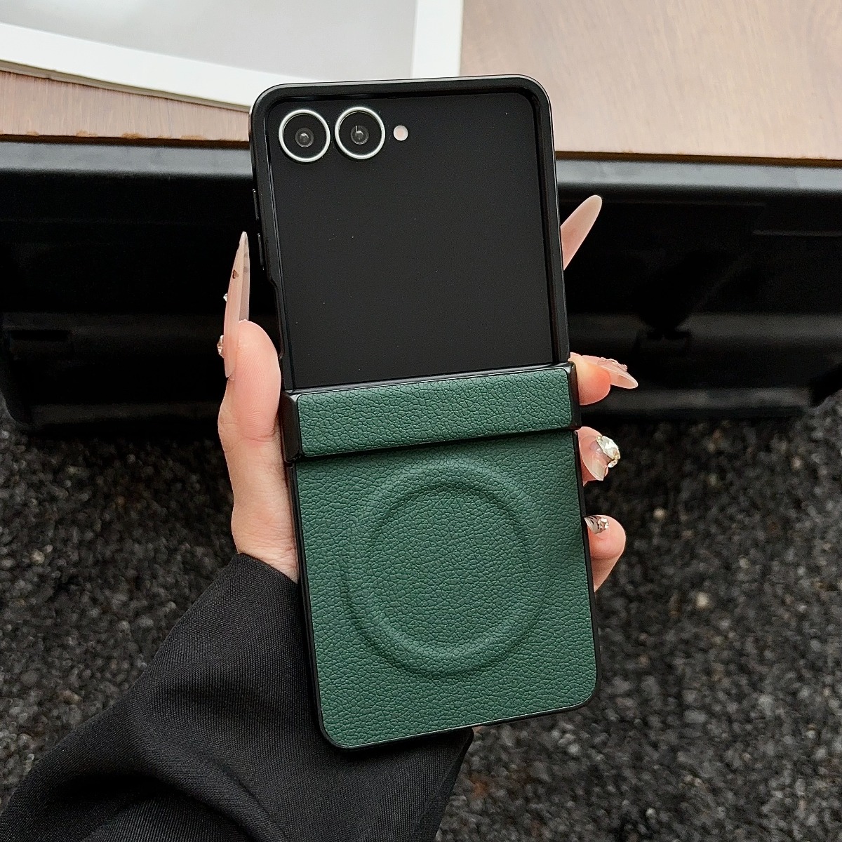 หนังหรูหราแม่เหล็กสำหรับซัมซุง - Flip Leather Case บทวิจารณ์และราคา