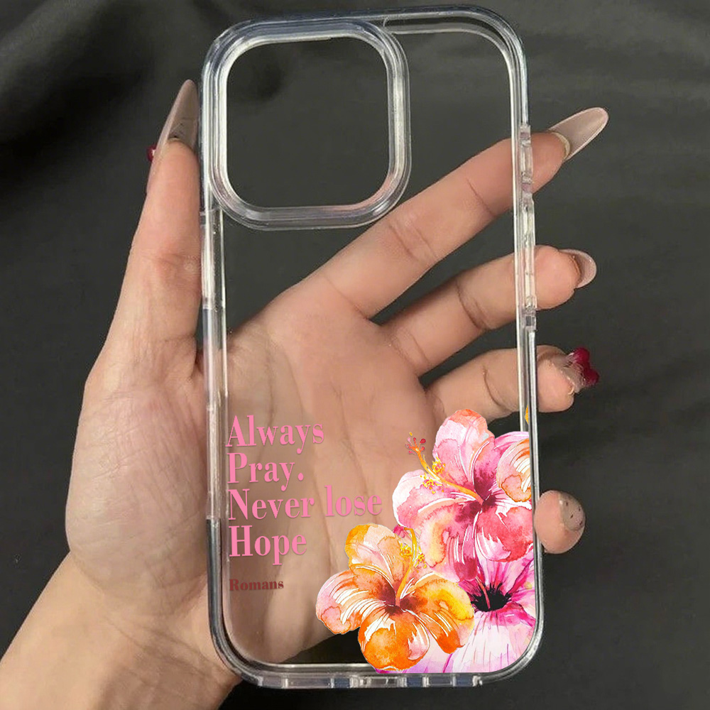 สีชมพูLilyดอกไม้สําหรับiPhone  - Phone Cases Pink บทวิจารณ์และราคา