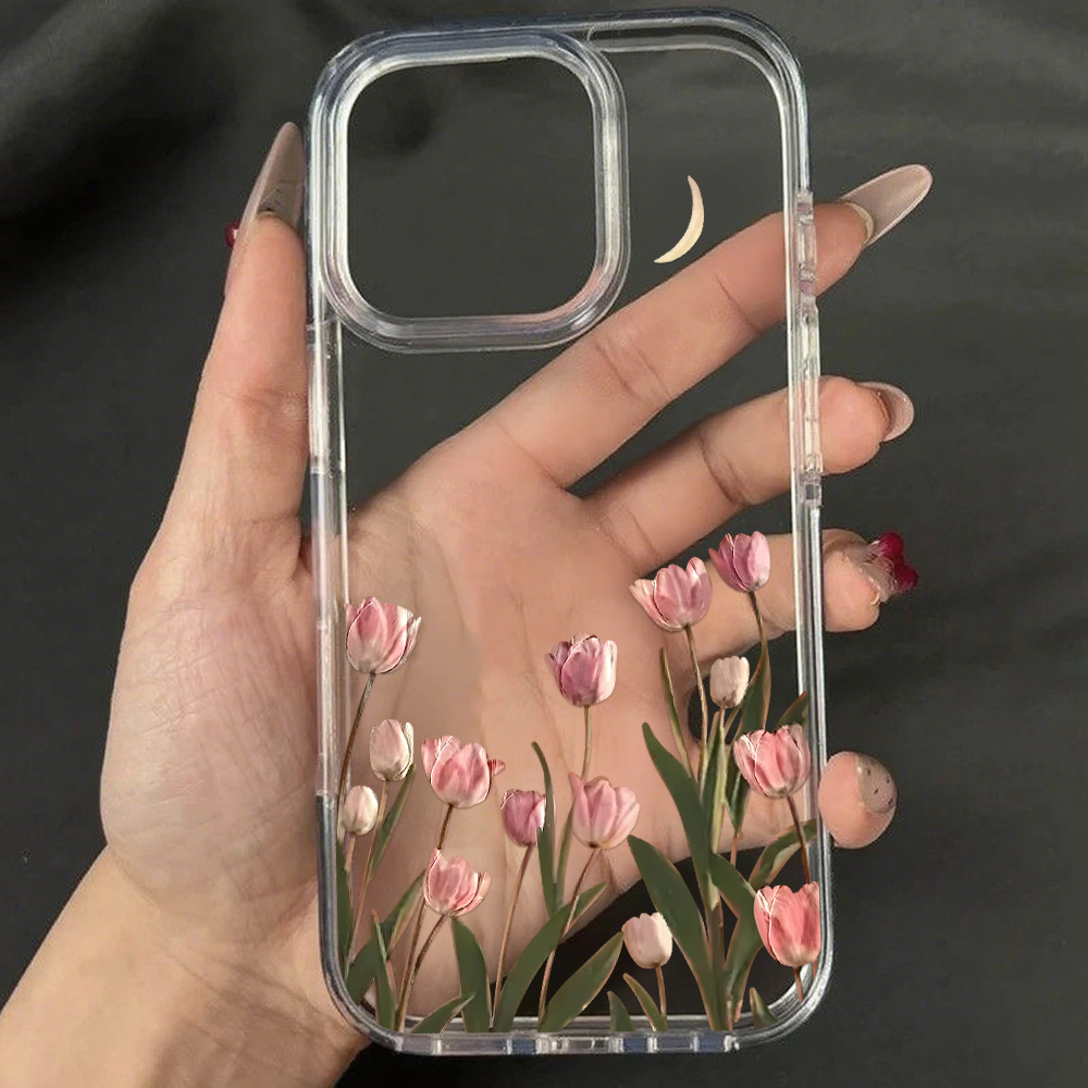 สีชมพูLilyดอกไม้สําหรับiPhone  - Phone Cases Pink บทวิจารณ์และราคา