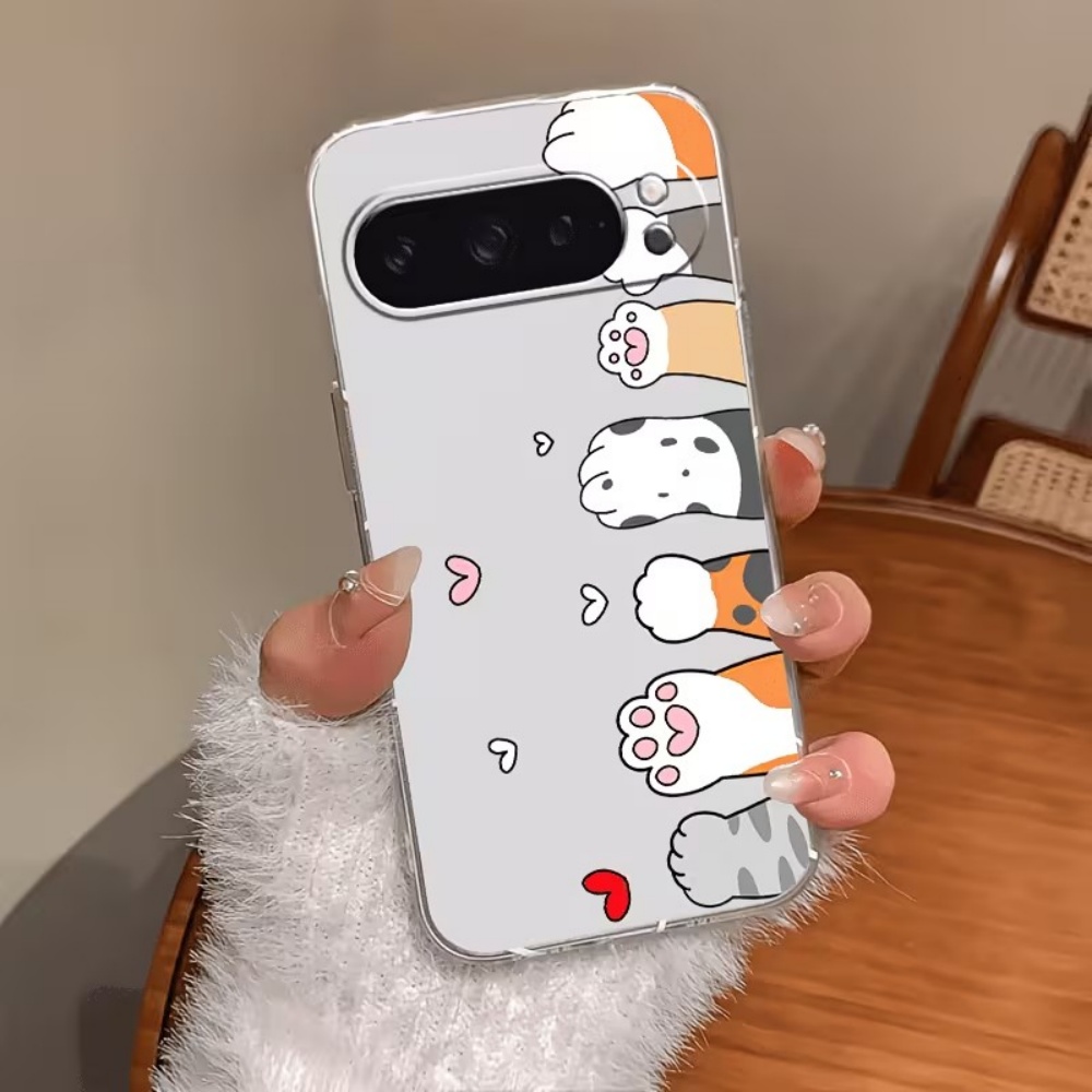 เคสโทรศัพท์ซิลิโคนใสลายอุ้งเท้ - Phone Cases Google Pixel 7 บทวิจารณ์และราคา