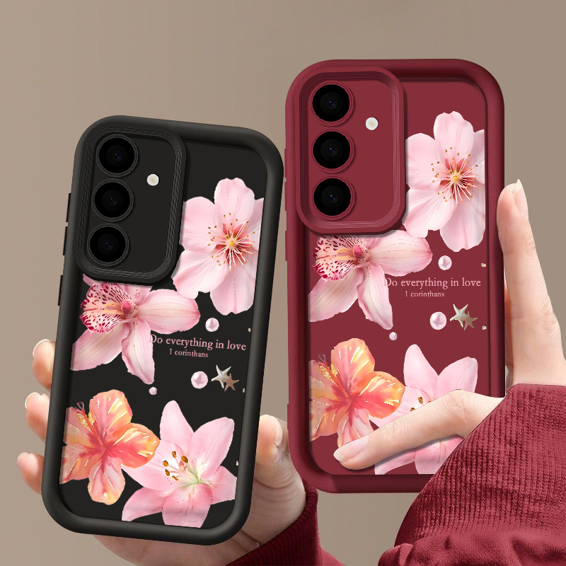 ดอกไม้สีชมพูเคสโทรศัพท์สำหรับซ - Phone Cases Pink บทวิจารณ์และราคา