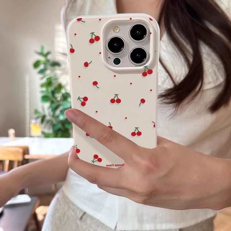 น่ารักการ์ตูนเชอร์รี่ลิ้นจี่รู - Cute Anime Case บทวิจารณ์และราคา