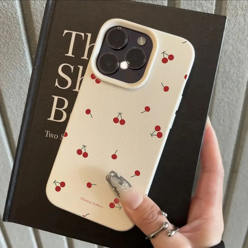 น่ารักการ์ตูนเชอร์รี่ลิ้นจี่รู - Cute Anime Case บทวิจารณ์และราคา