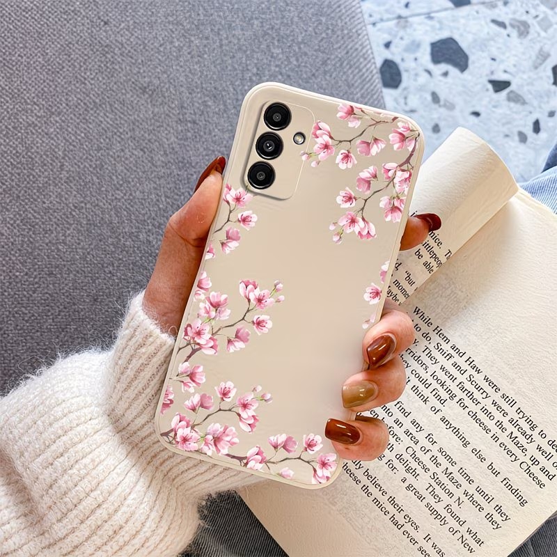 เคสโทรศัพท์พิมพ์ลายกิ่งซากุระส - Phone Cases Pink บทวิจารณ์และราคา