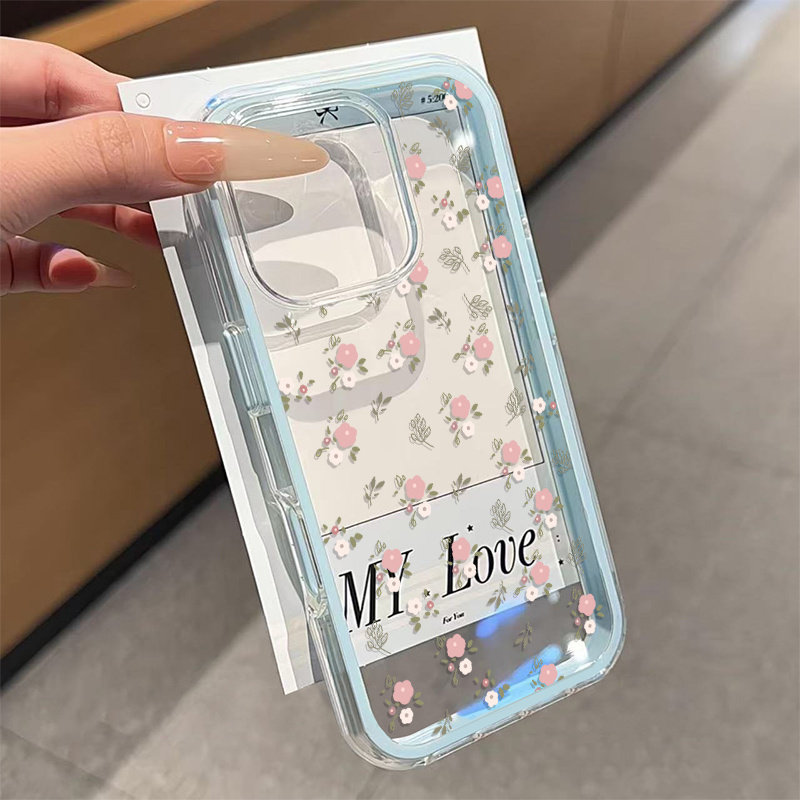 เคสโทรศัพท์ใส TPU นิ่มลายใบไม้ - Phone Cases Pink บทวิจารณ์และราคา