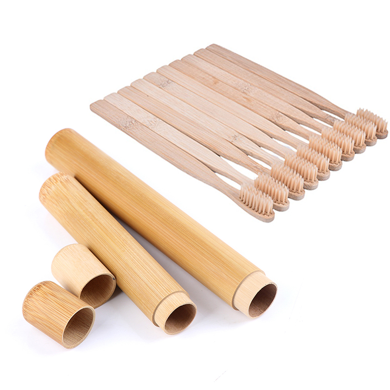 แปรงสีฟันไม้ไผ่เป็นมิตรกับสิ่ง - Biodegradable Eco Case บทวิจารณ์และราคา