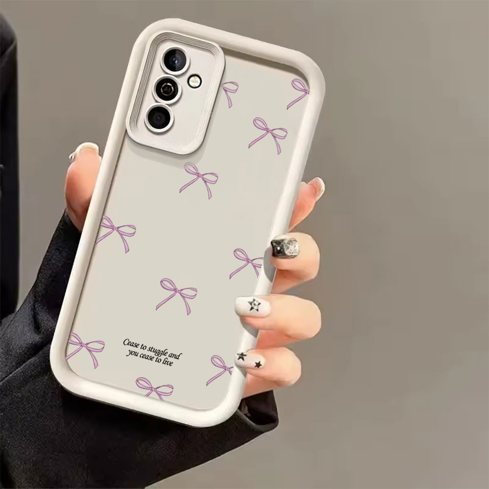 เคสโทรศัพท์ TPU นิ่มลายโบว์สีช - Phone Cases Pink บทวิจารณ์และราคา