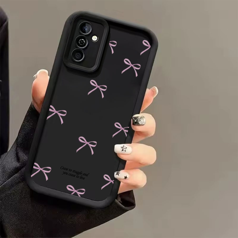 เคสโทรศัพท์ TPU นิ่มลายโบว์สีช - Phone Cases Pink บทวิจารณ์และราคา