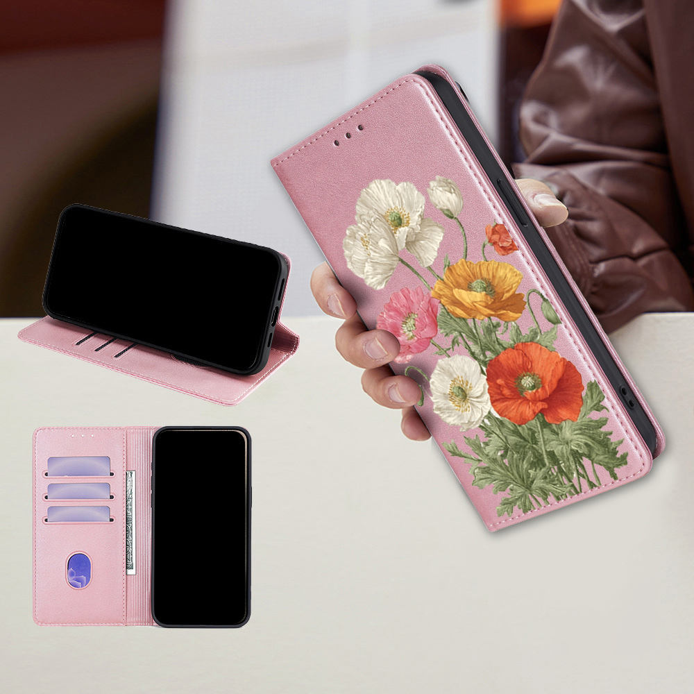 เคสกระเป๋าสตางค์ลายดอกไม้หนังแ - Flip Leather Case บทวิจารณ์และราคา
