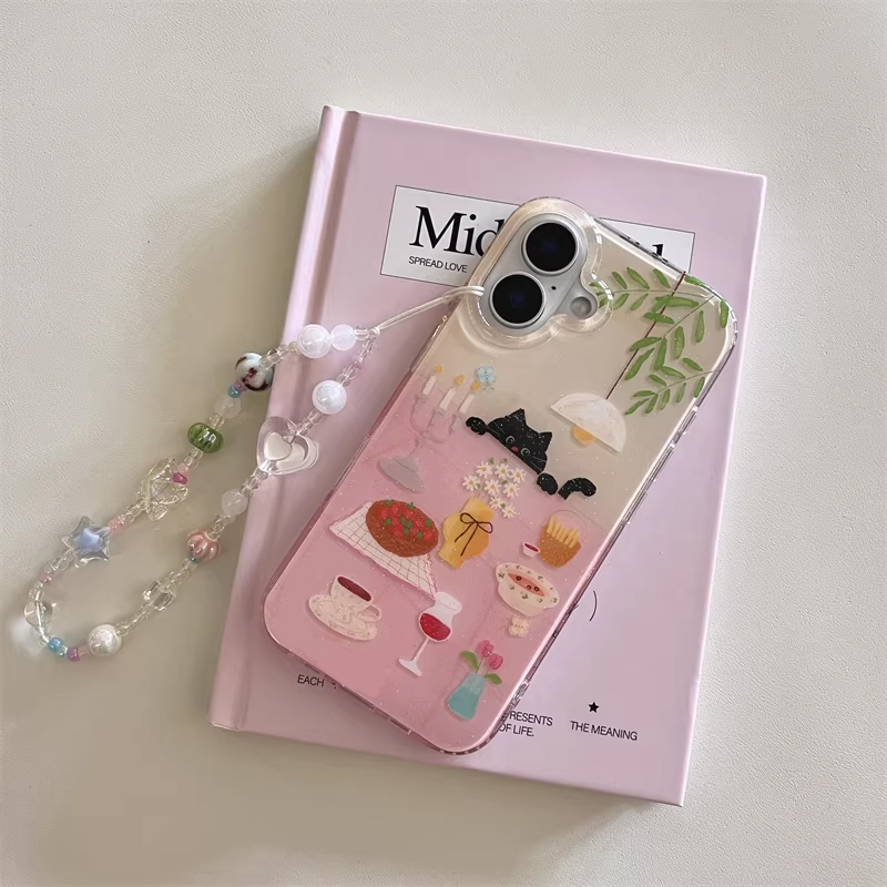 เคสโทรศัพท์ลายการ์ตูนแมวดำน่าร - Phone Cases Cool Girl บทวิจารณ์และราคา