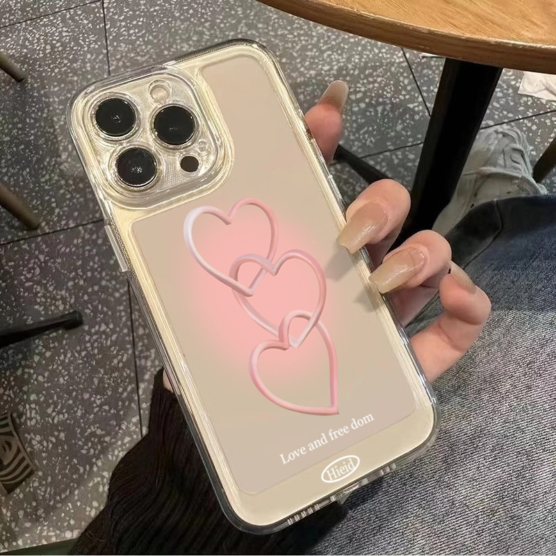 เคสโทรศัพท์ลายหัวใจสีชมพูวาดมื - Phone Cases Pink บทวิจารณ์และราคา