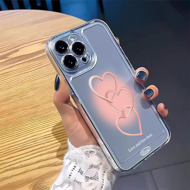เคสโทรศัพท์ลายหัวใจสีชมพูวาดมื - Phone Cases Pink บทวิจารณ์และราคา