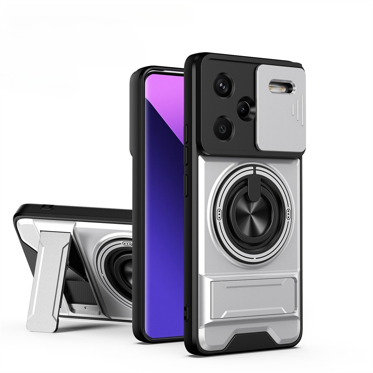 เคสโทรศัพท์แบบเลนส์สไลด์สำหรับ - Ring Stand Case บทวิจารณ์และราคา