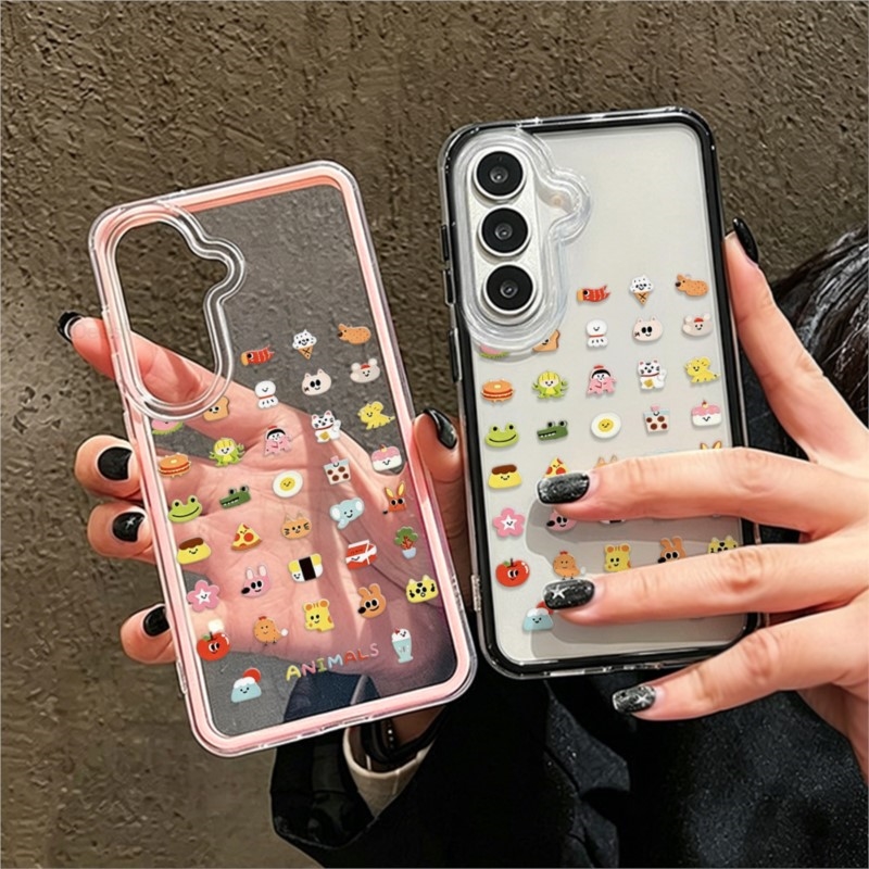 เคสโทรศัพท์ใสสีชมพูลายแมวและสุ - Phone Cases Pink บทวิจารณ์และราคา