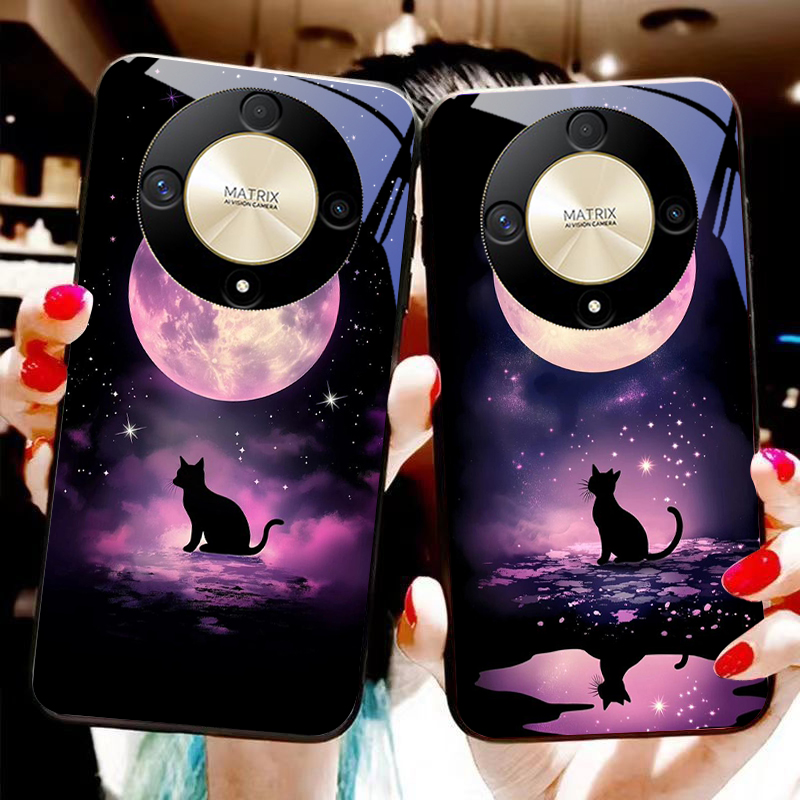 แมวภายใต้ดวงจันทร์สําหรับHonor - Phone Cases Under 200 บทวิจารณ์และราคา