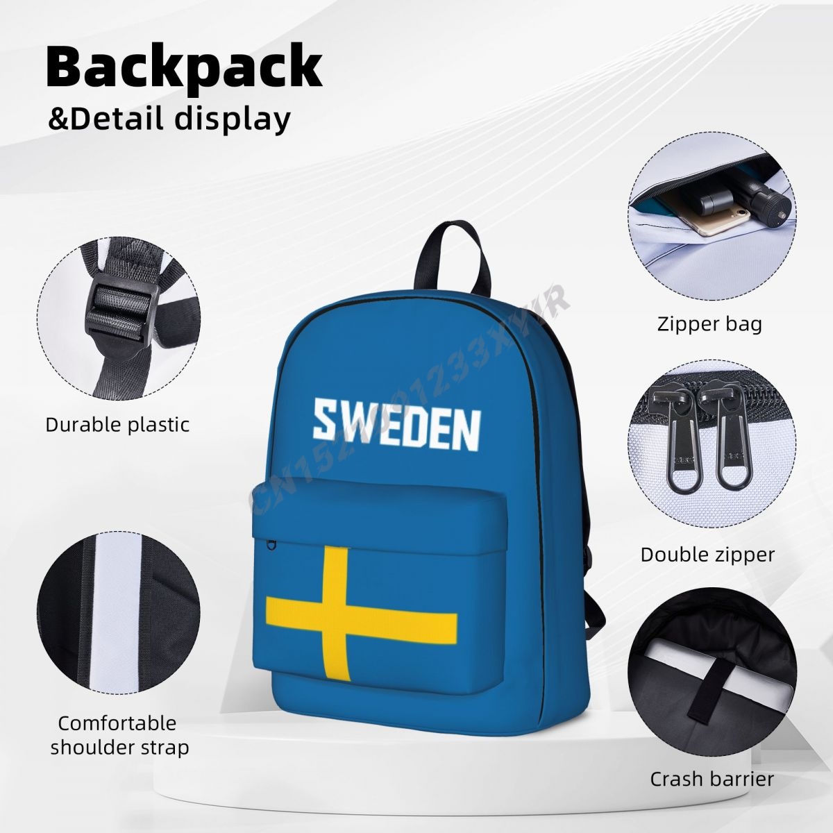 กระเป๋าเป้สะพายหลังแบบยูนิเซ็ก - Phone Cases Sweden บทวิจารณ์และราคา